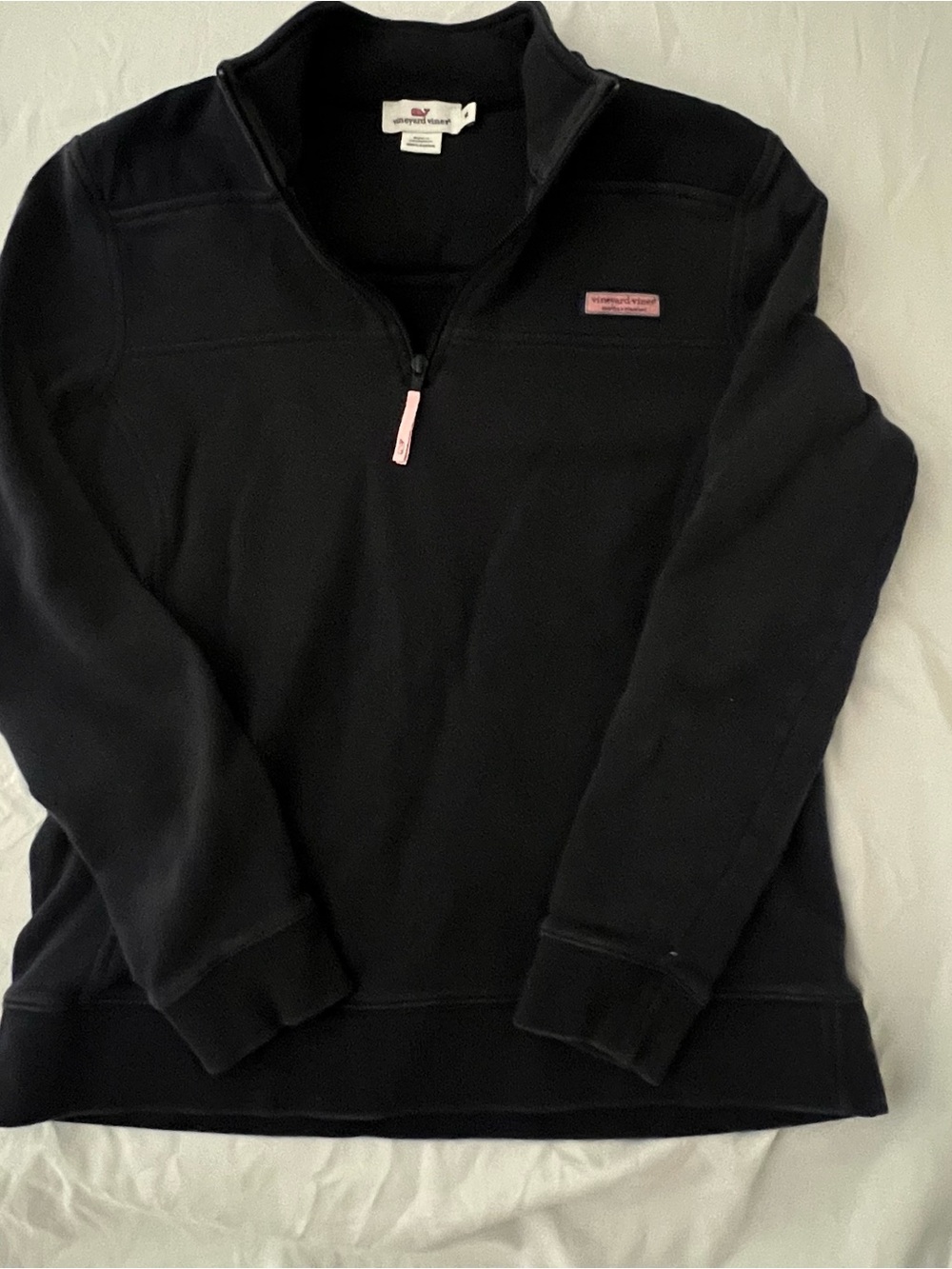Vineyard Vines Women's Navy Quarter-Zip Pullover Size M